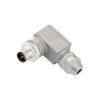 Binder 99-1437-822-05 Male 6-8mm Angle 5 Pin Shielded with Wire Clamp Terminal