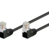 Kabel Patchcord Cat 5e U/UTP (2x90°) RJ45/RJ45 5m czarny