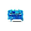 WAGO 2002-1204 2 Conductor Ex e II Through Terminal Block Blue