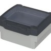 ABS/PC enclosure kit, (L x W x H) 199 x 179 x 106.5 mm, light gray/graphite gray, IP66, 20162401.HMT1