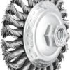 PFERD TOOLS Szczotka stożkowa pleciona KBG Ø 100 x 13 mm Drut stalowy M14 Ø 0,50 do szlifierek kątowych POS KBG 10013/M1