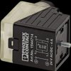 1544714 Valve connector, three-pin, head thread type A, 24 V