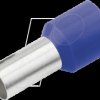 187222 Aderendhülse isoliert 2,5 mm²/8 mm, verzinnt, blau, 100er Pack