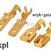 Zestaw konektorów 7,8mm 1x (WT+GN); kpl. 2szt