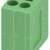PCB terminal, 2 pole, pitch 3.5 mm, AWG 24-16, 17.5 A, spring-clamp connection, green, 1990850