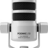Mikrofon USB Rode PodMic USB White, Rodzaj transmisji danych: przewodowa