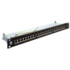 Patch Panel Rack 19 Kat.6A 24P Ftp Z Półką 1U Czarny Neku