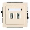 Mechanizm gniazda podwójnego 2xUSB-A A