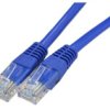 Patchcord Utp Kat.6 Kabel Sieciowy Lan 2X Rj45 Linka Niebieski 0,25M