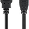 Kabel USB 2.0 Hi-Speed, Czarny - Długość kabla 0.25 m