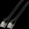 K5545SW.0,5 Cat.6a flat patch cable, U/FTP, 0.5m, black