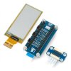 E-paper E-Ink 2,9'' 296x128px - nakładka z elastycznym wyświetlaczem do Raspberry Pi Pico - czarno/biały - Waveshare 20125