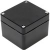 Polyester enclosure, (L x W x H) 81 x 75 x 55 mm, black (RAL 9005), IP66, 1590ZGRP081BK