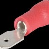 392805S Flat plug, width: 4.8 mm, red