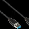 2831-AA010S USB 3.1 cable, A male to A male, black, 1,0 m