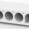Pin header, 5 pole, pitch 6.35 mm, straight, white, 643406-1