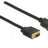 86758 Cable DVI 24+5 female to VGA male 3 m