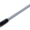 Sensor actuator cable, M8-cable socket, straight to open end, 3 pole, 5 m, PVC, gray, 4 A, 77 3706 0000 20003-0500