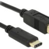 Delock Kabel USB USB 2.0 Złącze męskie USB-B, Złącze męskie USB-C® 2.00 m czarny 83330
