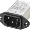 TRU COMPONENTS TC-10101412 Filtr sieciowy, 250 V/AC, 6 A, 0.8 mH