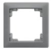 Deco Ramka Uniwersalna Pojedyncza Z Tworzywa Deco Soft Szary Mat 27Drso-1