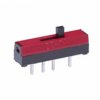 Przełącznik suwakowy, montaż PCB, 30V dc, 100 mA, -15 → +60°C, NKK Switches