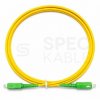 Patchcord światłowodowy SM SC/APC-SC/APC simplex 3mm G657A2 bezhalogenowy LSOH żółty 3m NEKU