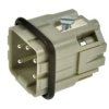 Wtyk; Han A; 09200042611; 4 tory; 3A; poliwęglan; proste; śrubowy; 10A; 400V; szary; srebrzone; 0,75÷1,5mm2; IP65; Harting; RoHS