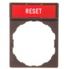 Ramka do mocowania etykiet 30x40mm, z etykietą 8x27mm RESET ZBY2323