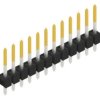 Pin header, 12 pole, pitch 2.54 mm, straight, black, 10048300