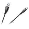 Kabel USB-microUSB 2m czarny REBEL RB-6000-200-B