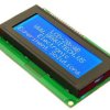 Wyświetlacz LCD 4x20 - Niebieski - ze sterownikiem kompatybilnym z HD44780 - QC2004A