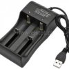 Ładowarka na 2 akumulatory 18650; zasilanie USB