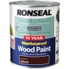 Ronseal 38775 10 Year Weatherproof Wood Paint Chestnut Gloss 750ml