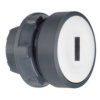 Główka przycisku płaskiego z samoczynnym powrotem LED BA9a biała plastikowa ZB5AW31 SCHNEIDER ELECTRIC