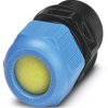 Cable gland, M16, 20 mm, Clamping range 4.5 to 9 mm, IP66, blue/black, 1415116