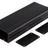 Obudowa Urządzeń Elektronicznych Wentylowana, Aluminiowa, Czarny, 225 X 81.4...