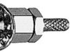SSMB plug 50 Ω, KX-21A, RG-178B/U, RG-196A/U, crimp connection, straight, 100024919