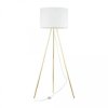 Lampa podłogowa ze złotymi nóżkami i białym abażurem UMBERTO na gwint E27 6637 TK Lighting