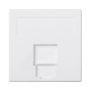 Simon Connect Płytka S500, 1x RJ z osłoną INFRA+ czysta biel 50015085-030