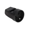 GNIAZDO SIECIOWE G-10 CZARNE 230V 16A Z UZIEMIENIEM NA KABEL
