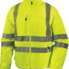 Kurtka ostrzegawcza, wodoodporna i oddychająca z poliestru Stretch, KL. 3, kolor Żółty Fluo, rozmiar: XL, FLEHVJAXG
