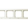 SONATA STANDARD Ramka 4 poczwórna do wyłączników IP44 ecru RH-4R/27 OSPEL