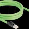 80896 Cat.6a patch cable, bottom-angled, SF/UTP, 2 m, green