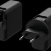 HNP40F-2CPD USB charger, 40 W, 5 - 12 V, 2xUSB-C, PD 3.0, QC 3.0, black