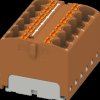 3273822 PTFIX distributor block, 12x4, brown