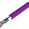 Przewód F/Utp Cat 6 Cu 4X2x23awg Lszh 100M Fioletowy
