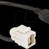86327 Keystone USB 2.0 A socket > USB 2.0 A socket 110°