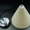 Lampa Wisząca, Betonowa Stożek Mały, Podsufitka Metalowa, Kolorowy Przewód W...
