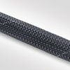 Plastic braided sleeve, inner Ø 30 mm, range 27-40 mm, black, halogen free, -50 to 150 °C, 170-81010